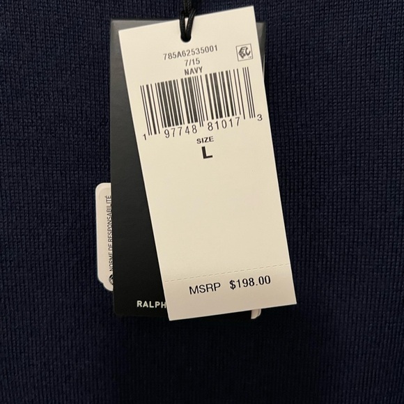 Ralph Lauren Navy Blue Men's Sweater - Picture 3 of 3
